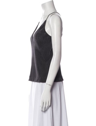 Third Form Striped V-Neck Top