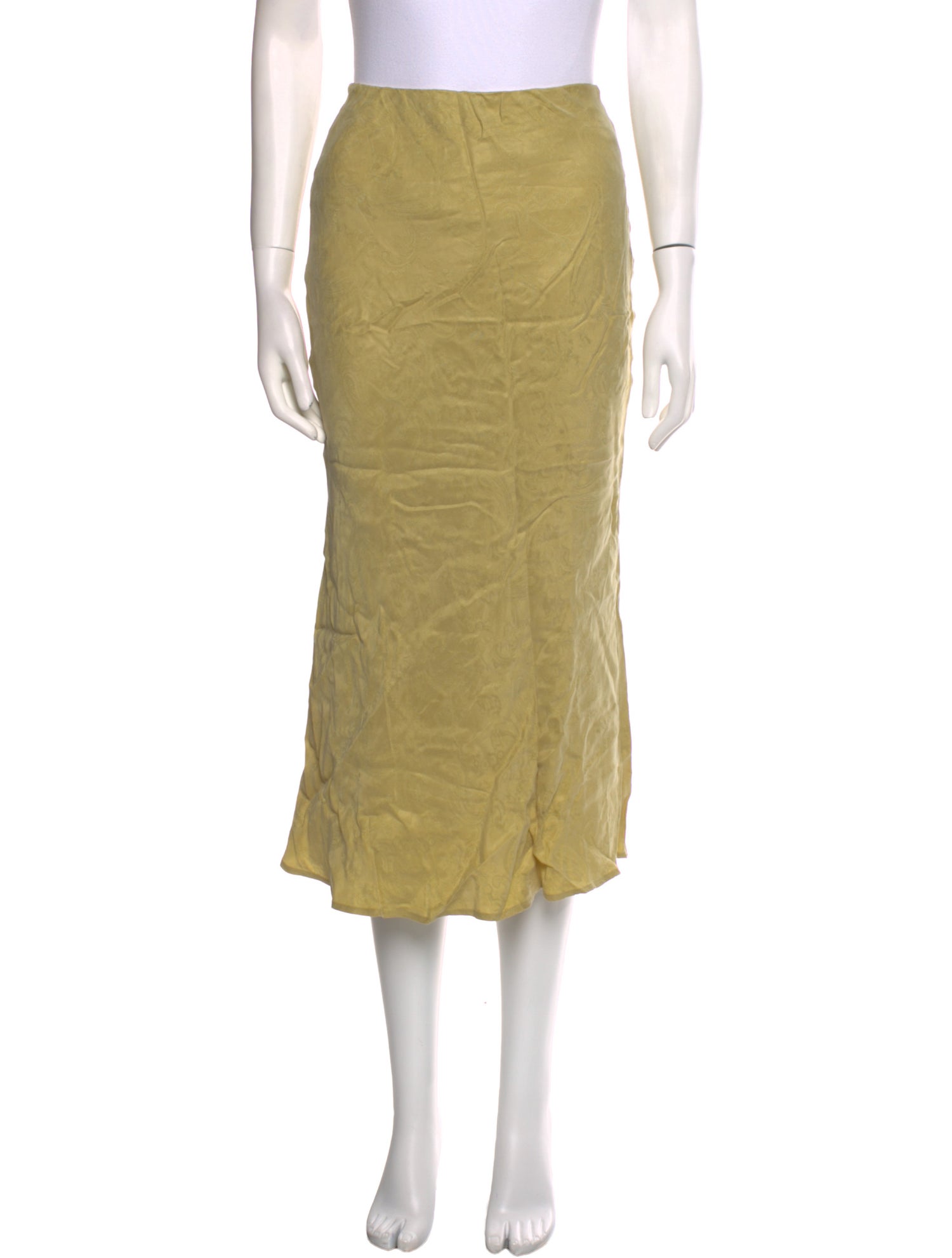 Third Form Mesh Accents Knee-Length Skirt