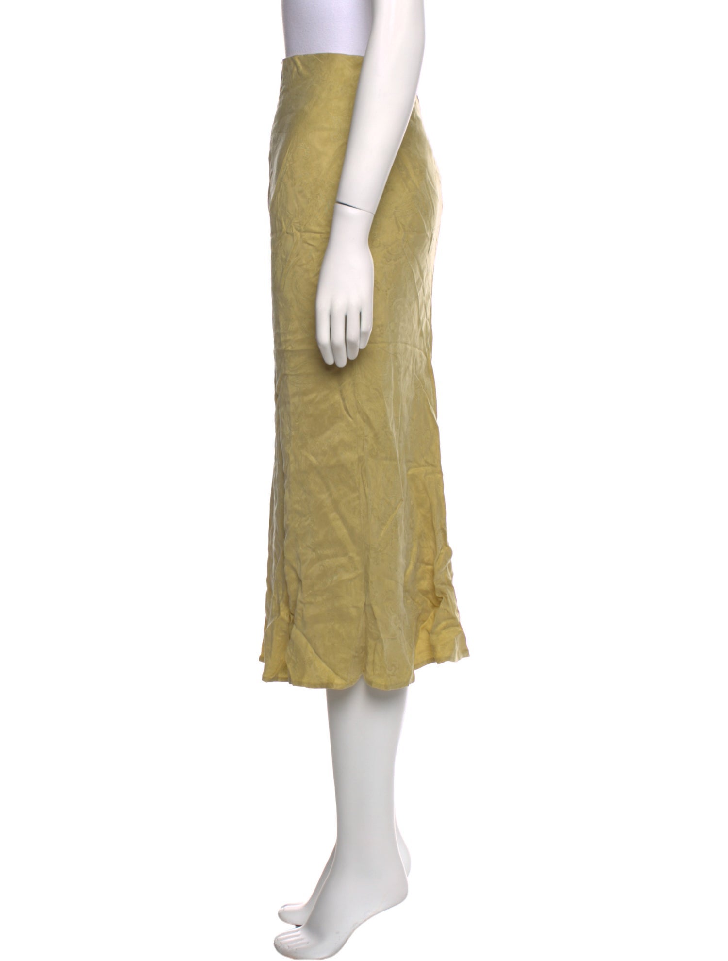 Third Form Mesh Accents Knee-Length Skirt