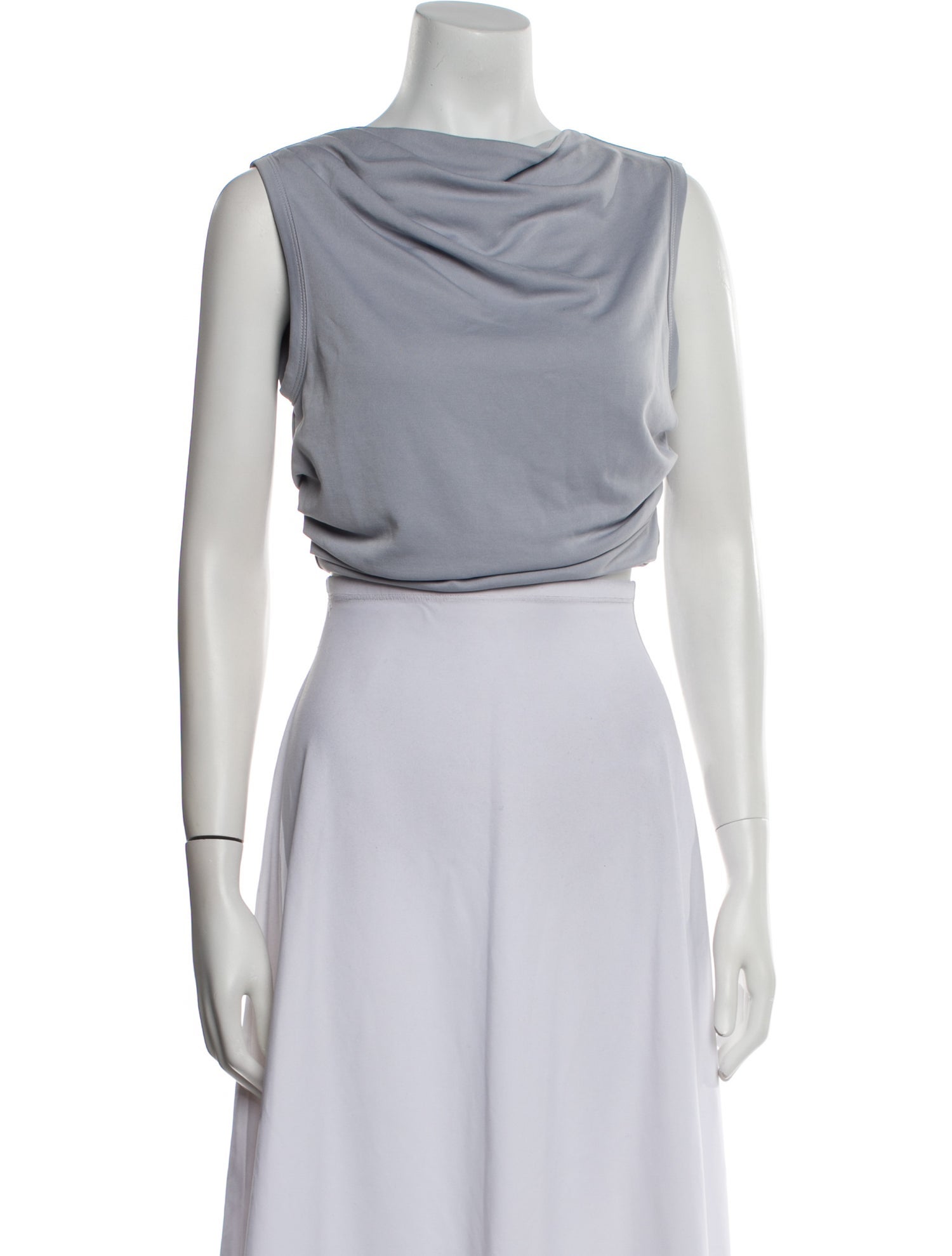 Third Form Cowl Neck Sleeveless Crop Top