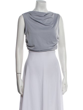 Third Form Cowl Neck Sleeveless Crop Top