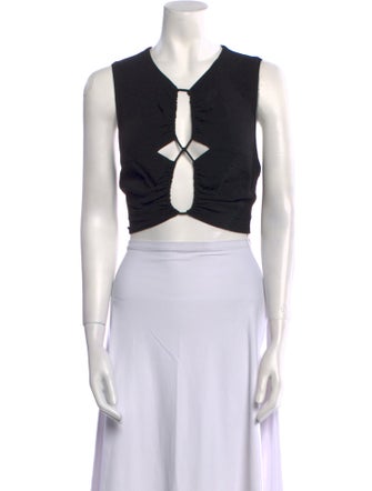 Third Form V-Neck Sleeveless Crop Top