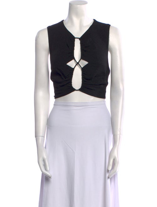 Third Form V-Neck Sleeveless Crop Top