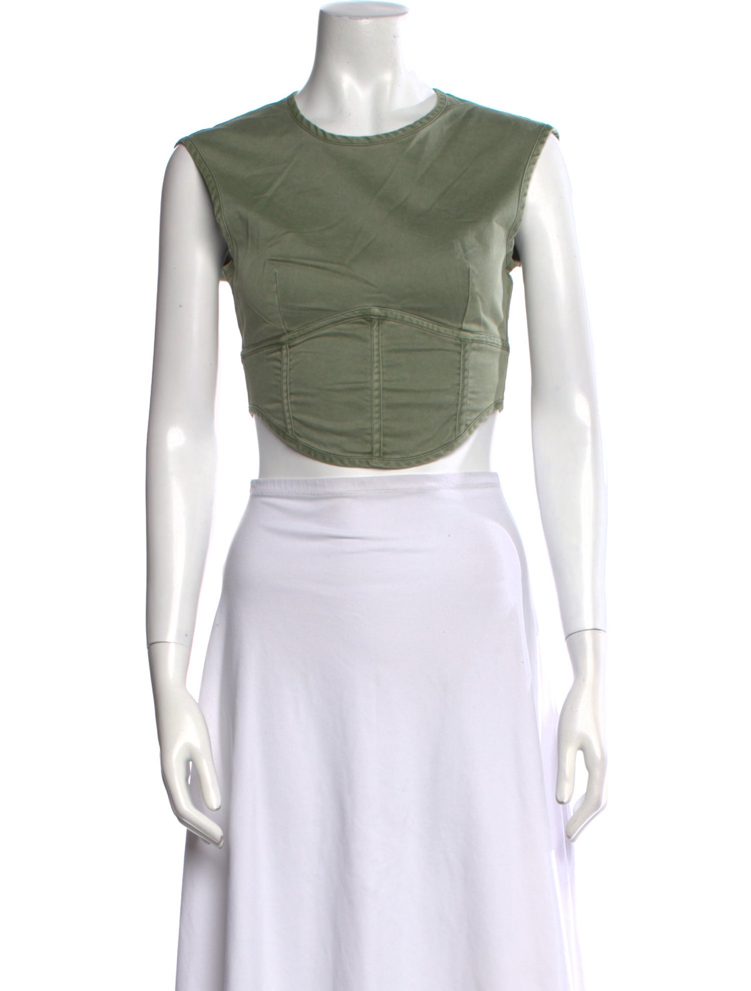 Third Form Crew Neck Sleeveless Crop Top