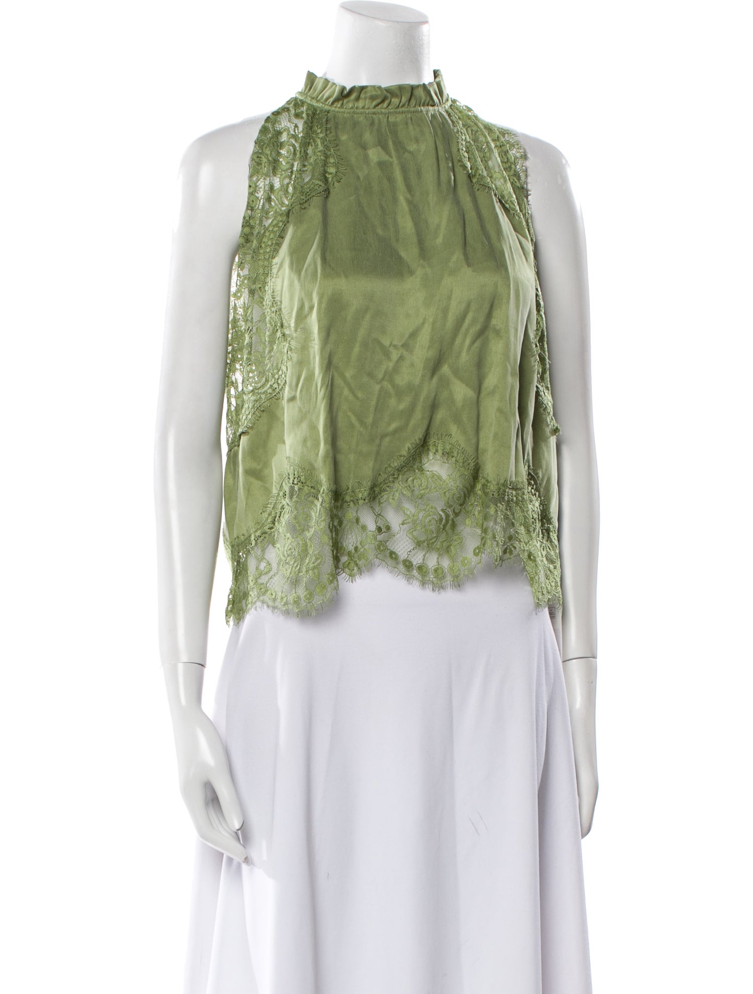 Third Form Mock Neck Sleeveless Crop Top