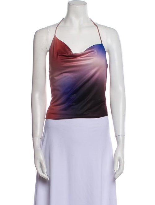 Third Form Cowl Neck Sleeveless Crop Top