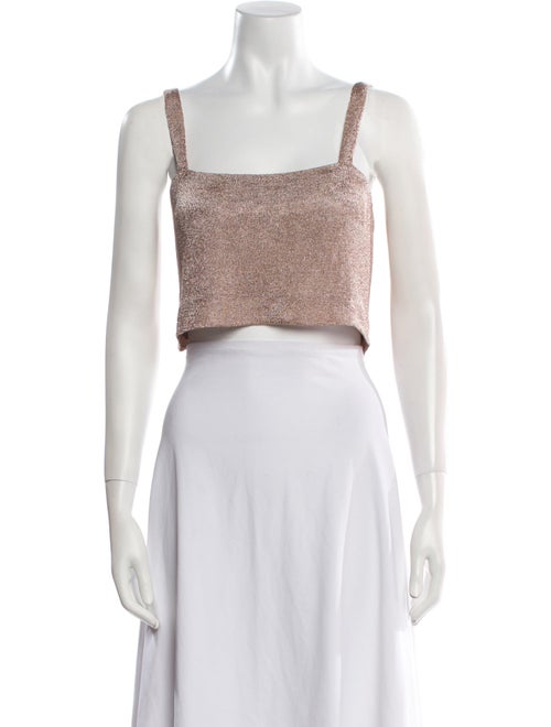 Third Form Square Neckline Sleeveless Crop Top