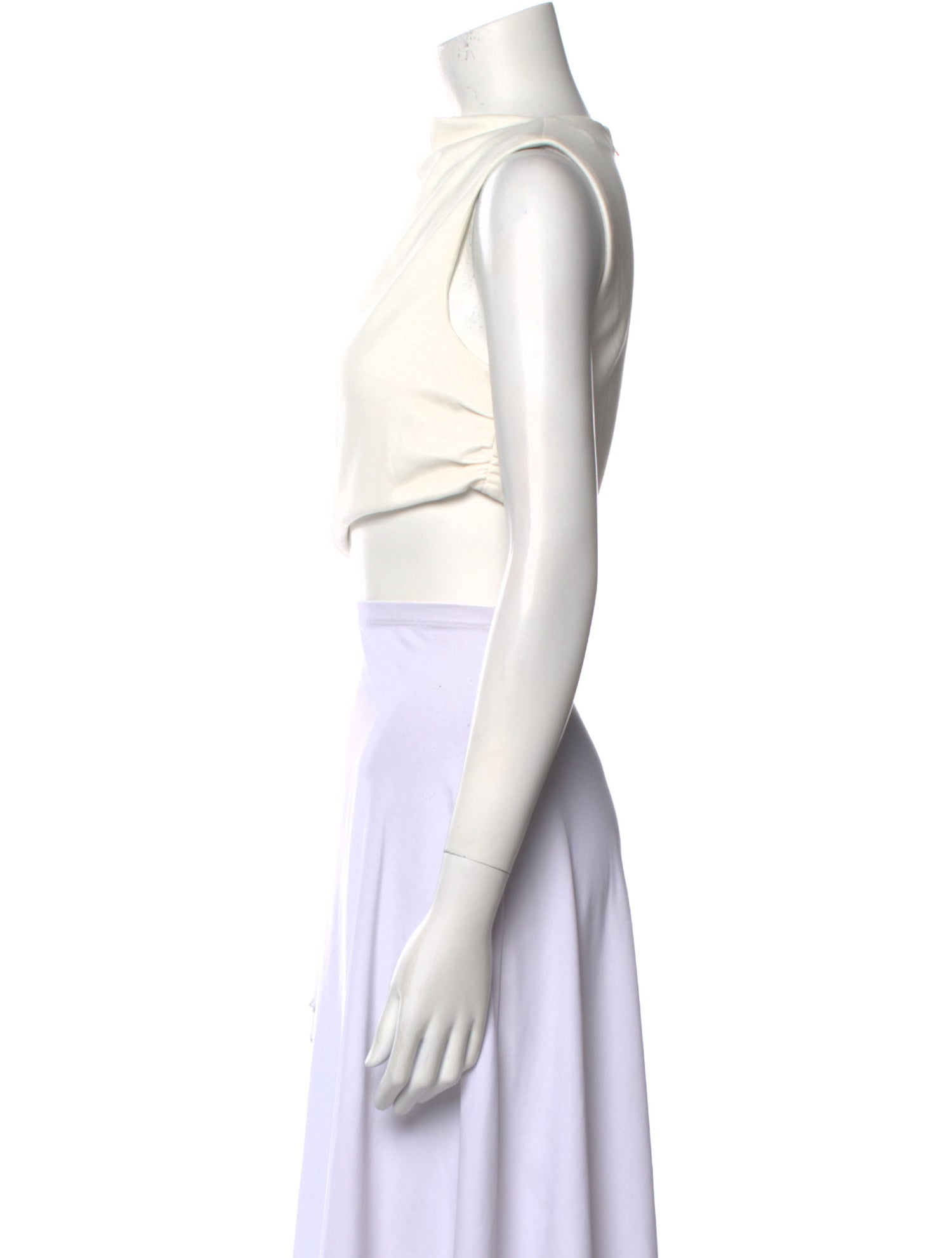 Third Form Cowl Neck Sleeveless Crop Top