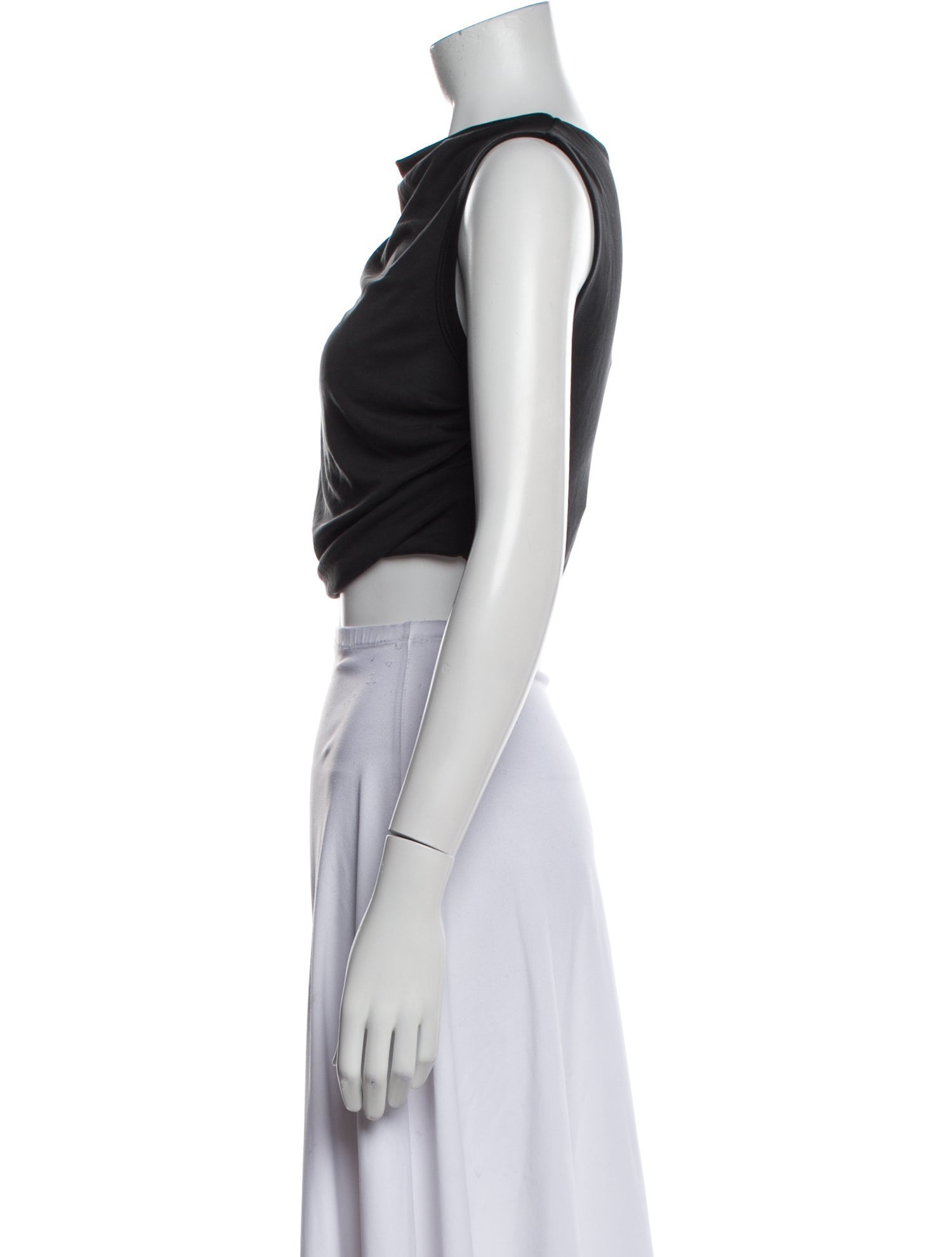 Third Form Cowl Neck Sleeveless Crop Top