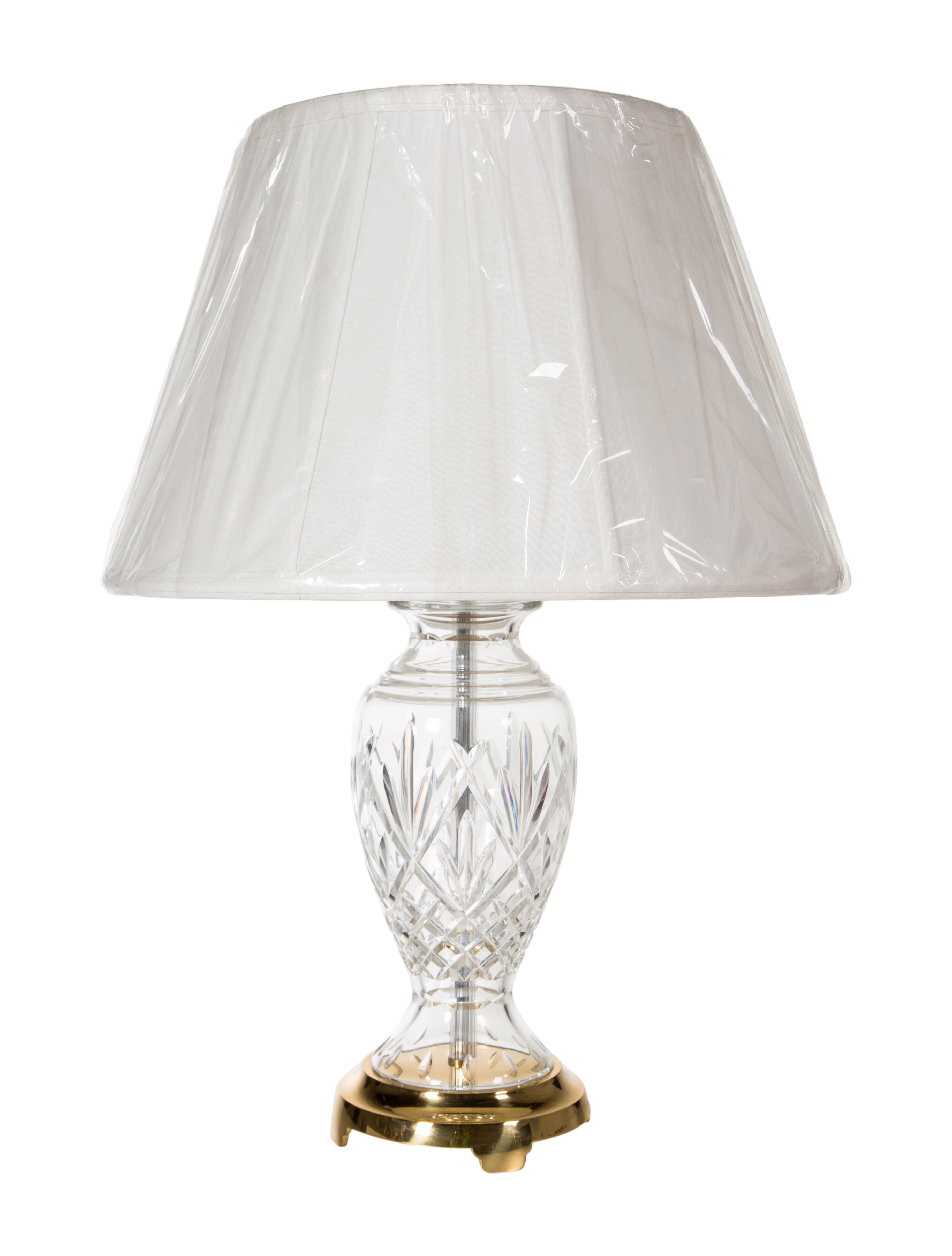 Waterford Crystal Table Lamp Gold, 2 pieces Table Lamps, Lighting