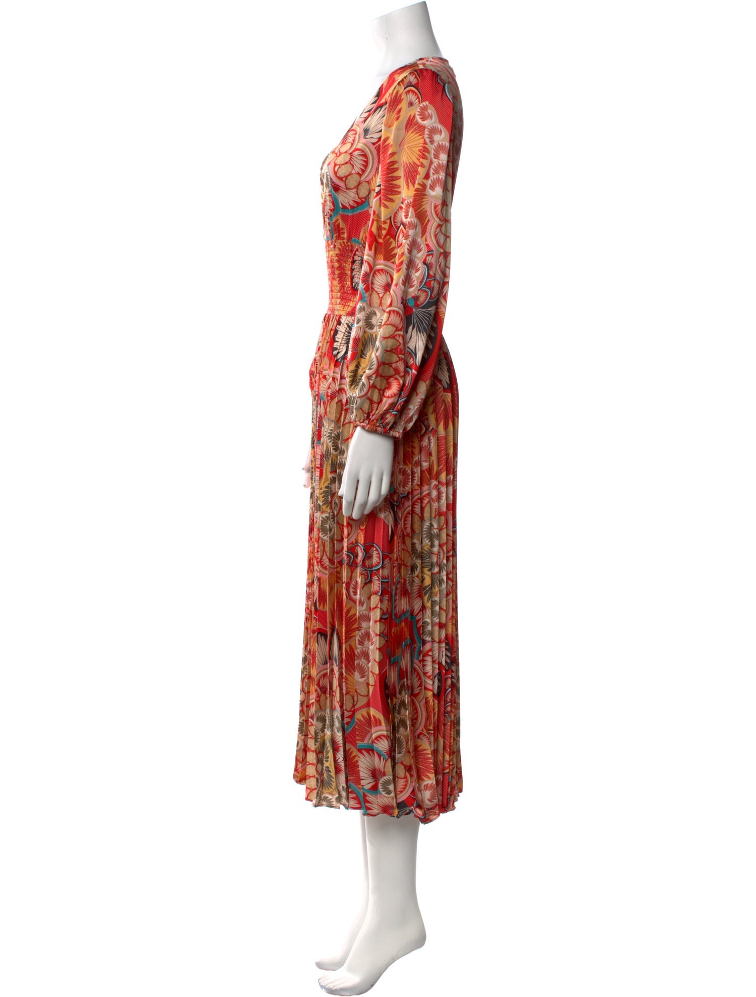 Traffic People Printed Long Dress