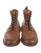 Tricker's Leather Lasercut Accents Lace-Up Boots