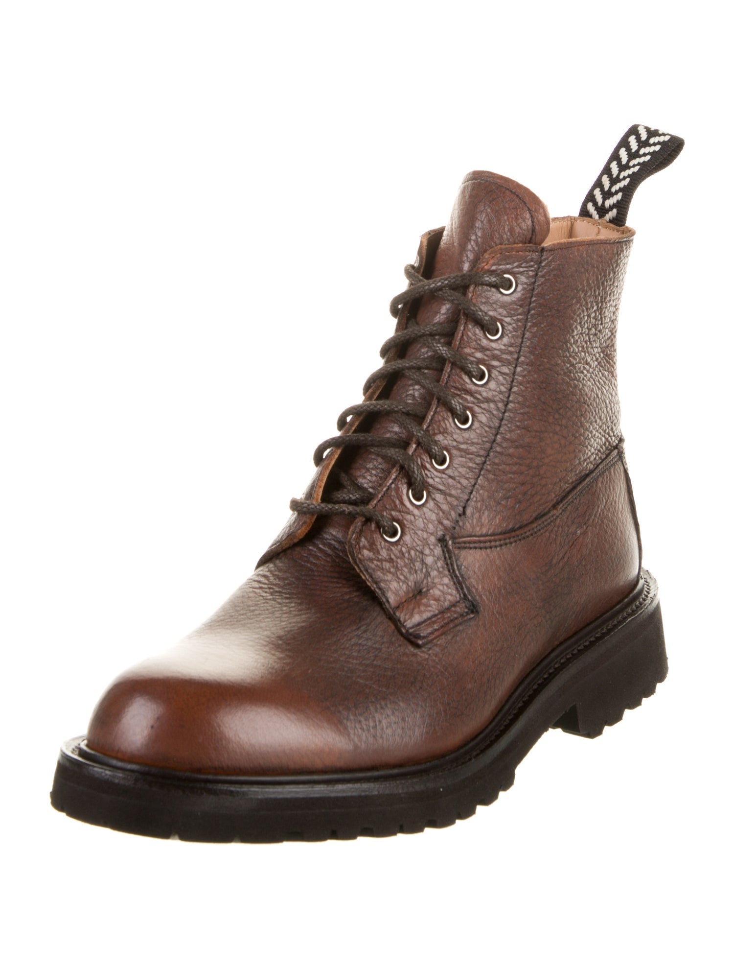 Tricker's x Gabriela Hearst Leather Combat Boots w/ Tags