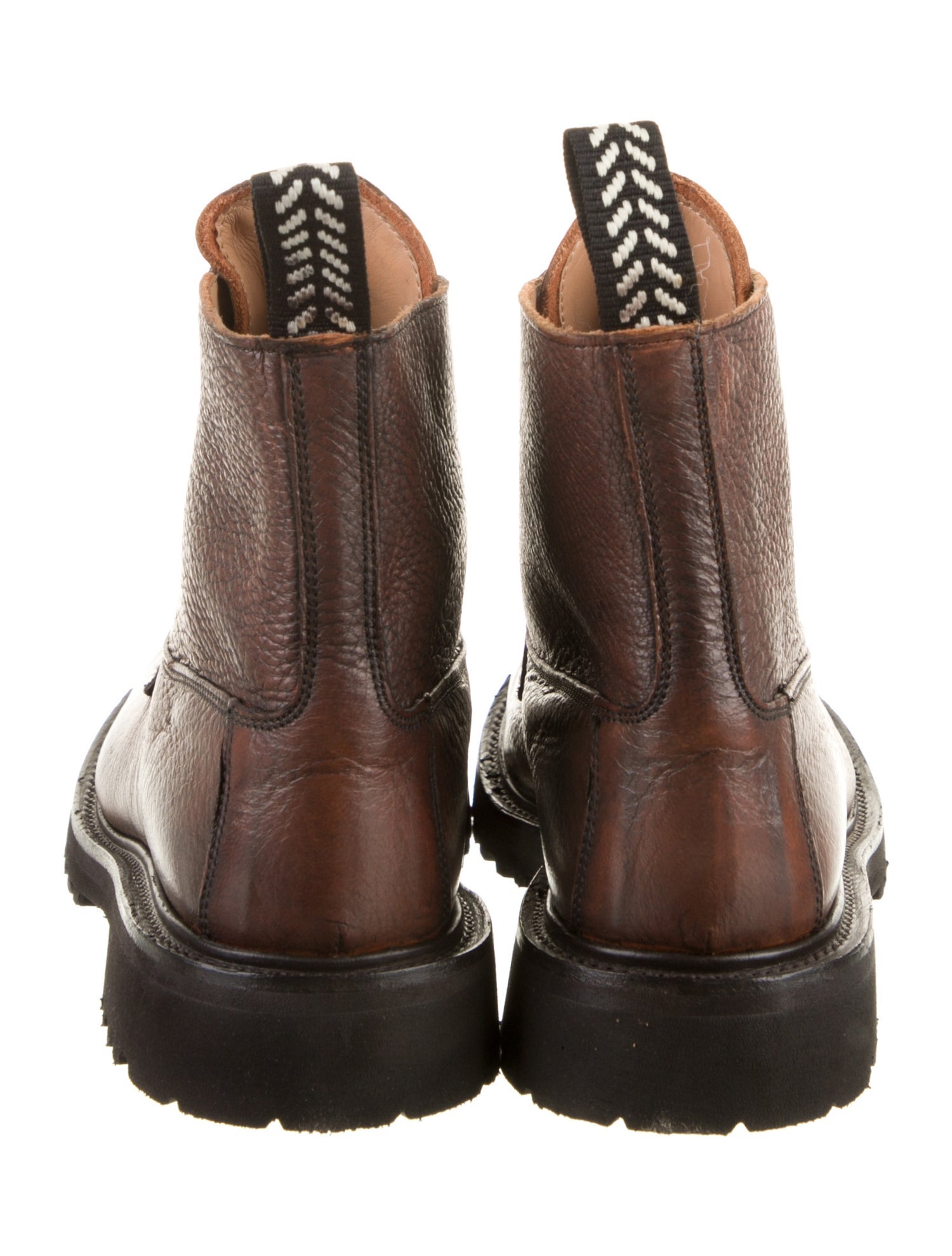 Tricker's x Gabriela Hearst Leather Combat Boots w/ Tags