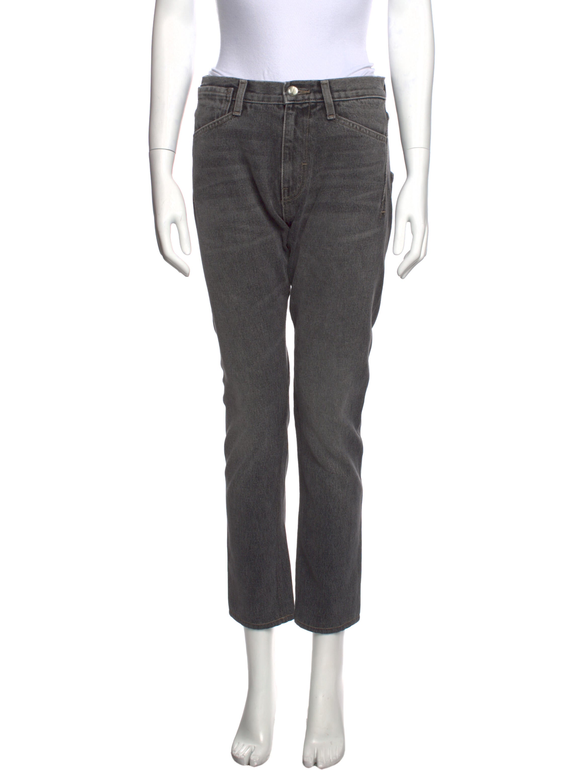 Tre by Natalie Ratabesi Mid-Rise Straight Leg Jeans