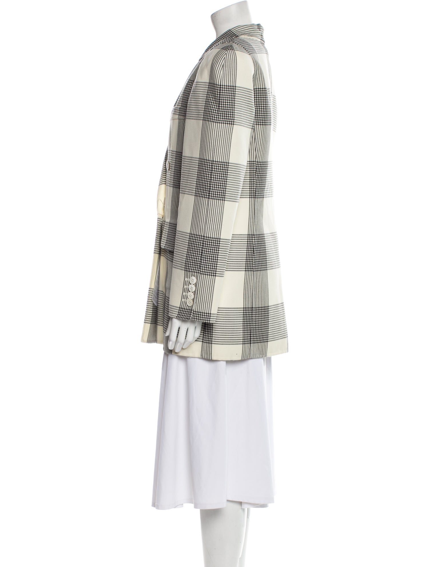 Tre by Natalie Ratabesi Virgin Wool Plaid Print Blazer w/ Tags