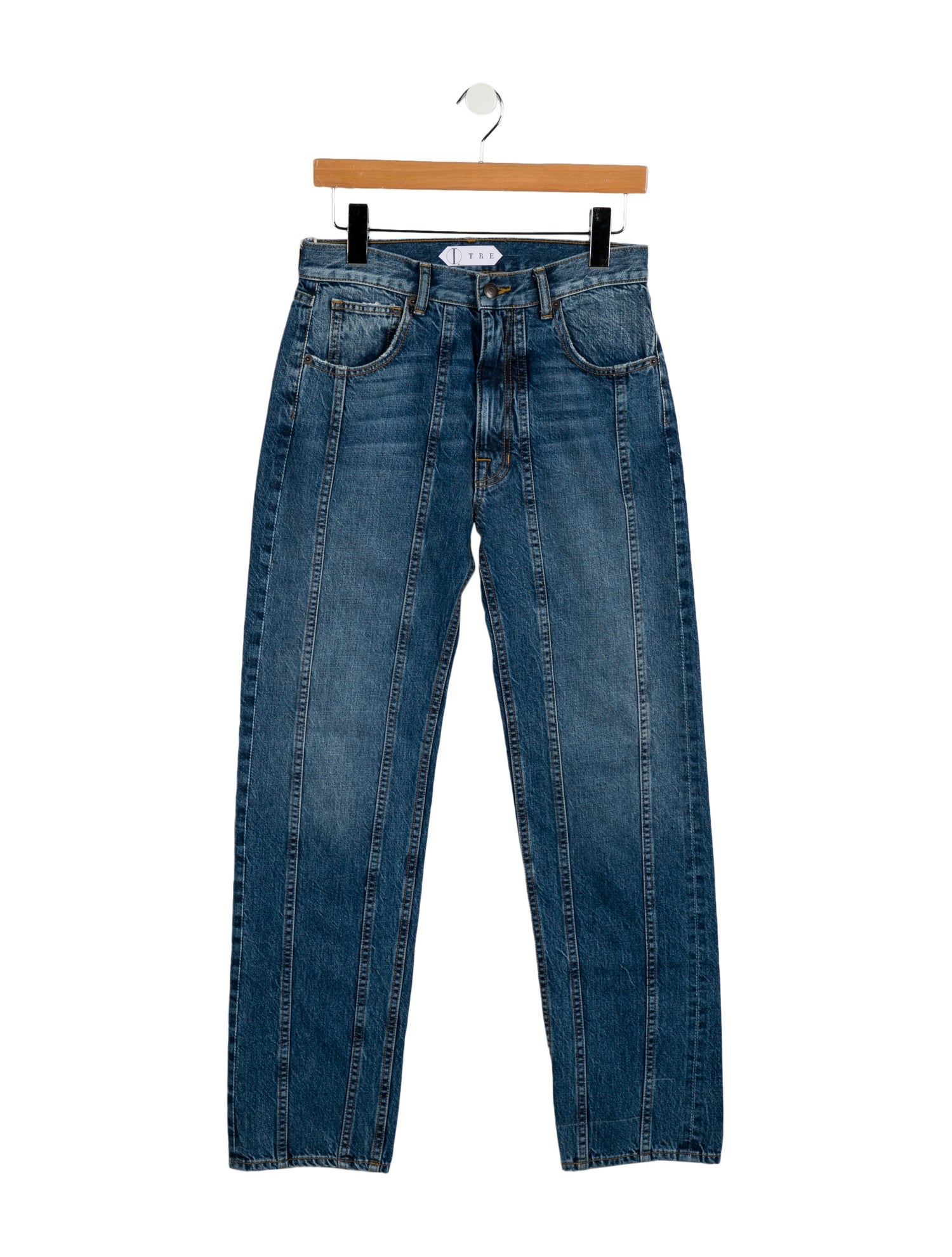 Tre by Natalie Ratabesi Mid-Rise Straight Leg Jeans
