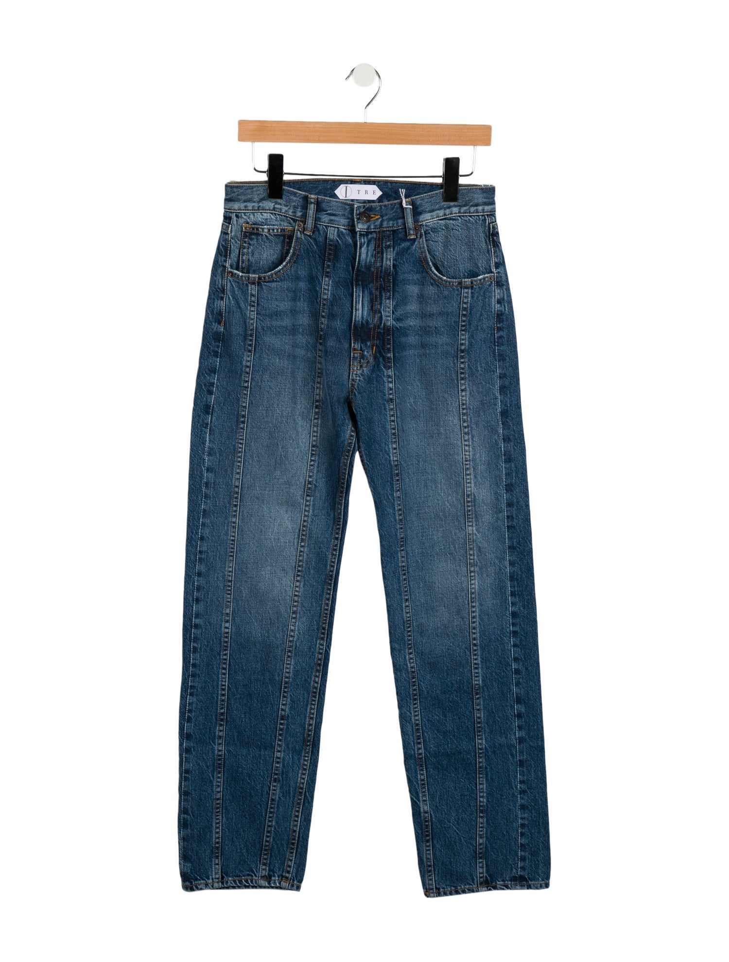 Tre by Natalie Ratabesi Mid-Rise Straight Leg Jeans