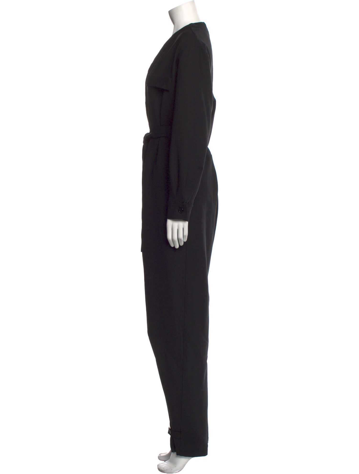 Tre by Natalie Ratabesi Wool V-Neck Jumpsuit