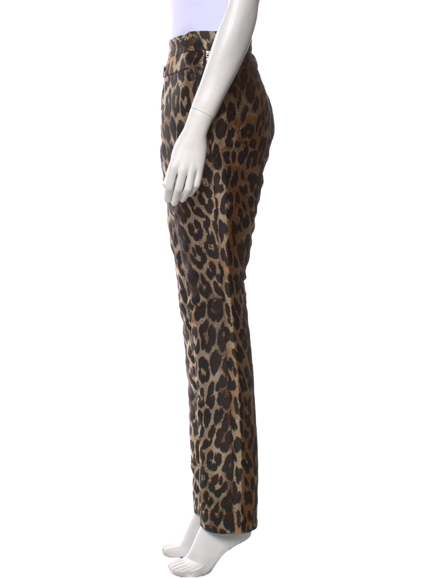 Tre by Natalie Ratabesi Animal Print Straight Leg Pants