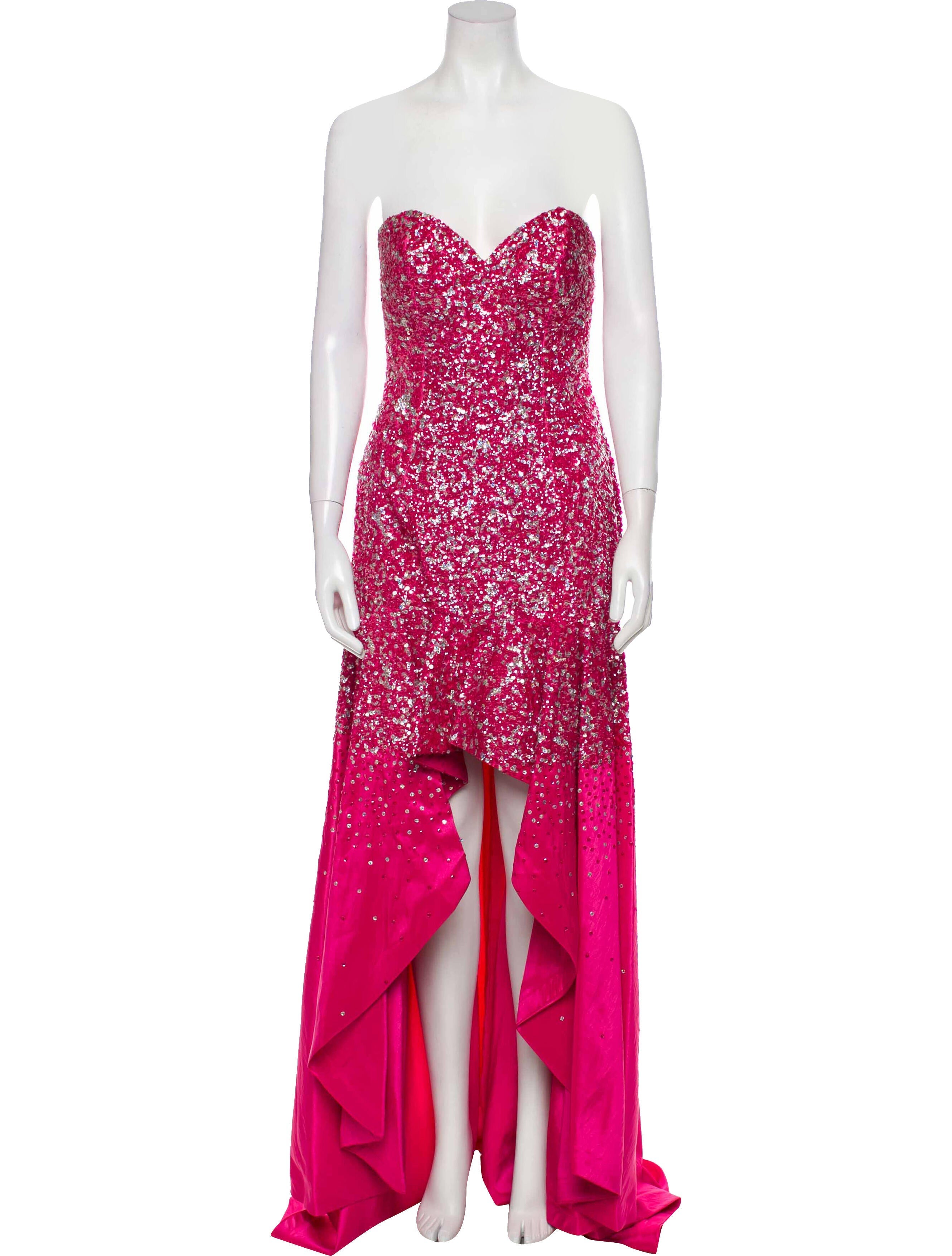 Terani Couture Strapless Long Dress