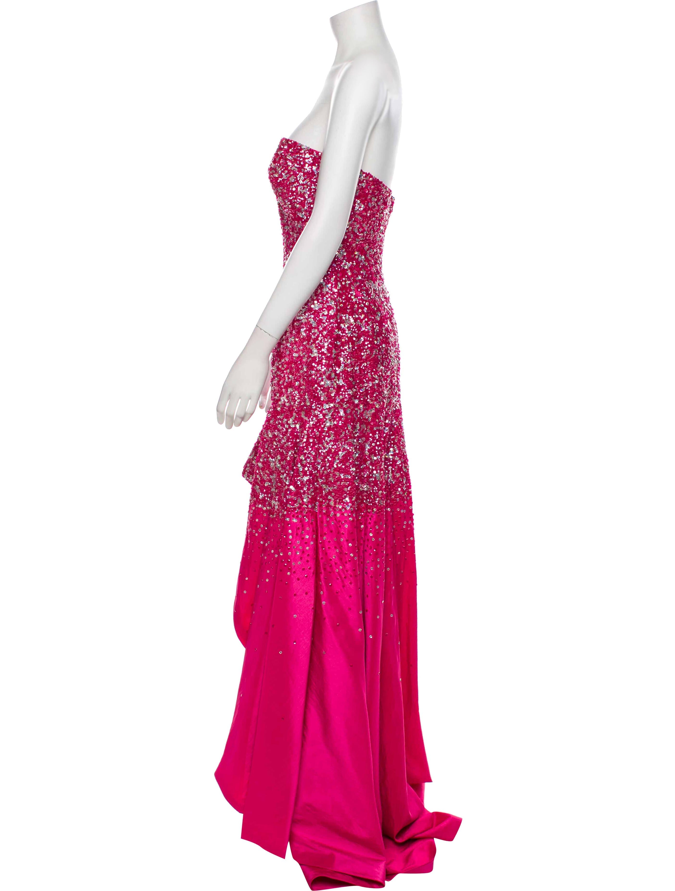 Terani Couture Strapless Long Dress