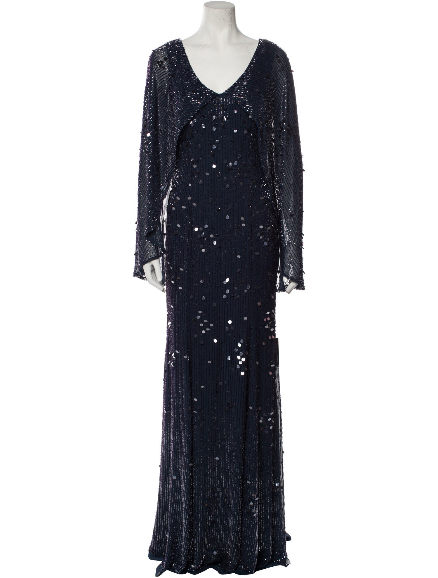 Terani Couture V-Neck Long Dress