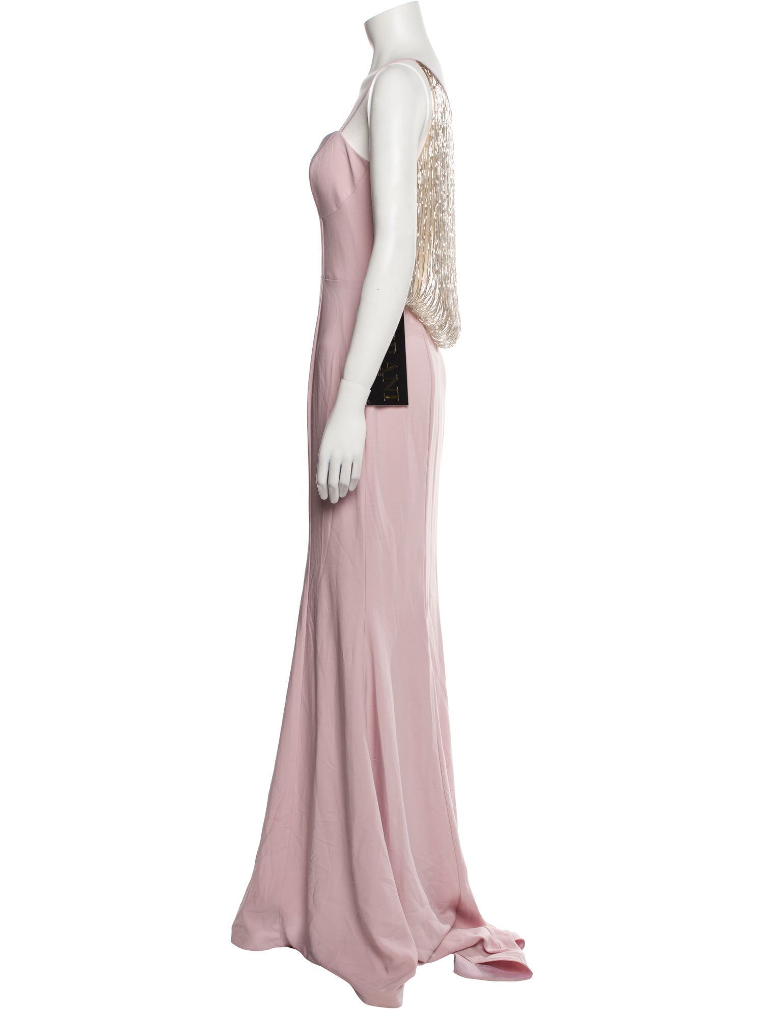Terani Couture Square Neckline Long Dress