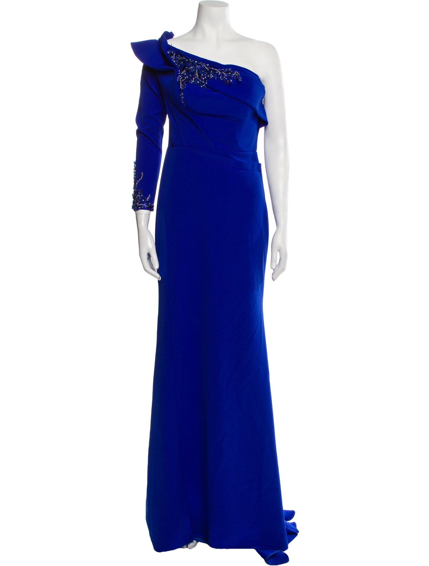 Terani Couture One-Shoulder Long Dress