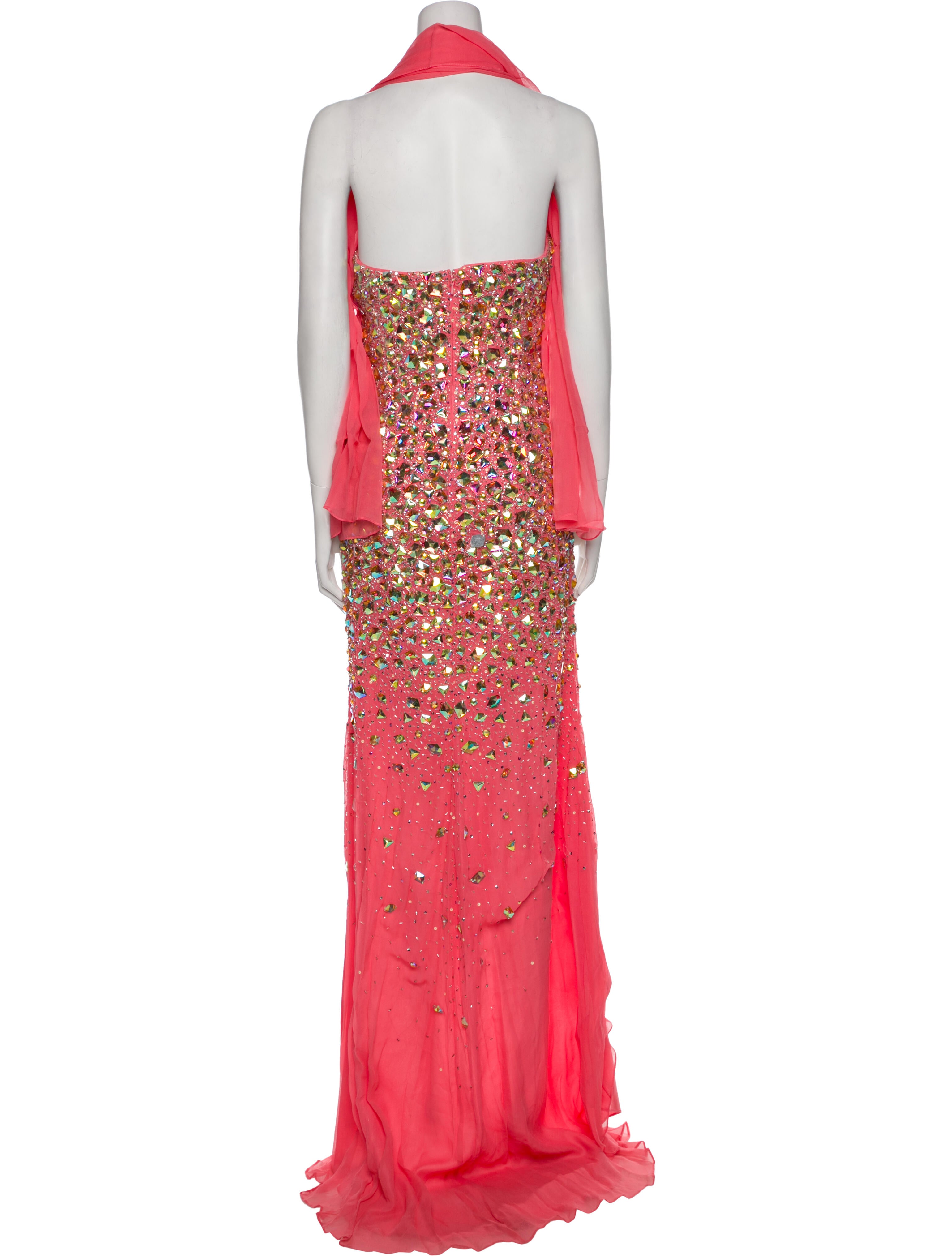 Terani Couture Silk Long Dress