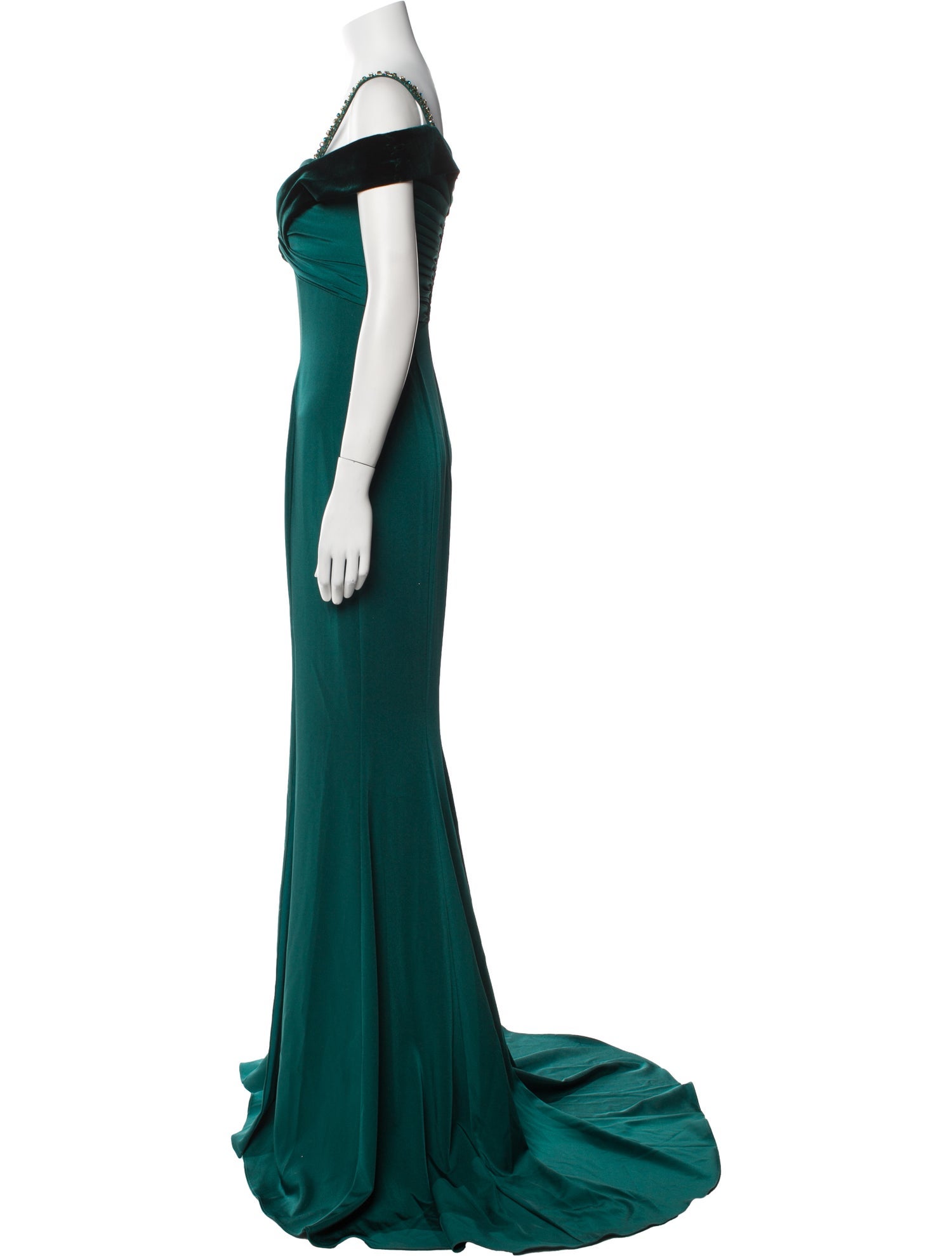 Terani Couture V-Neck Long Dress