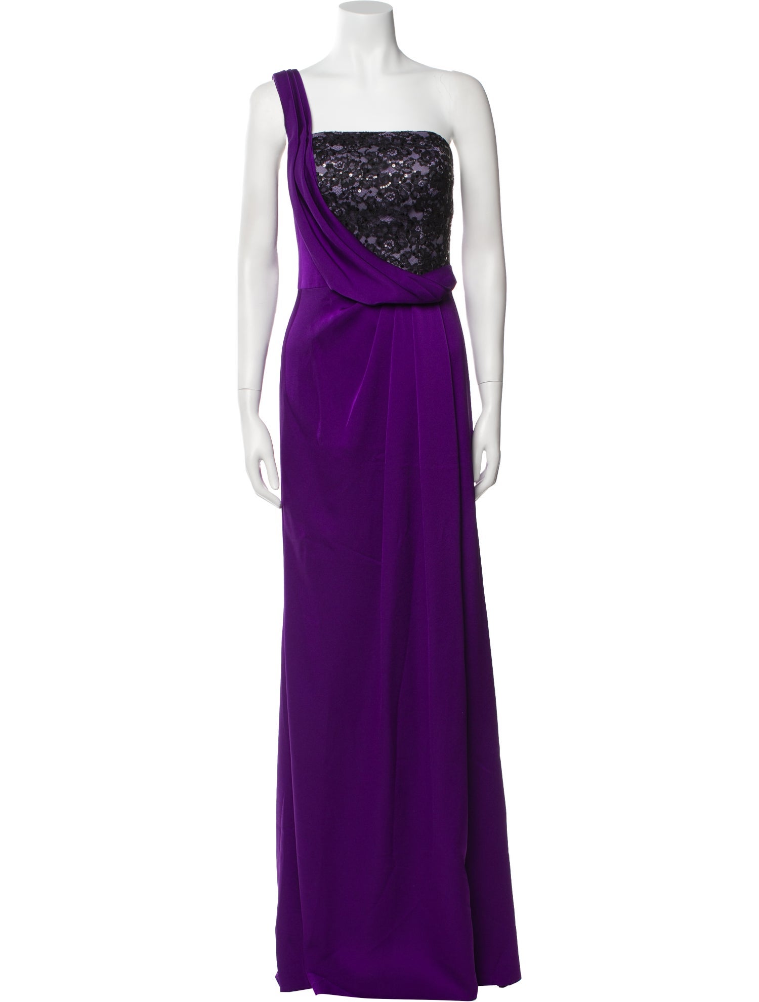 Terani Couture One-Shoulder Long Dress