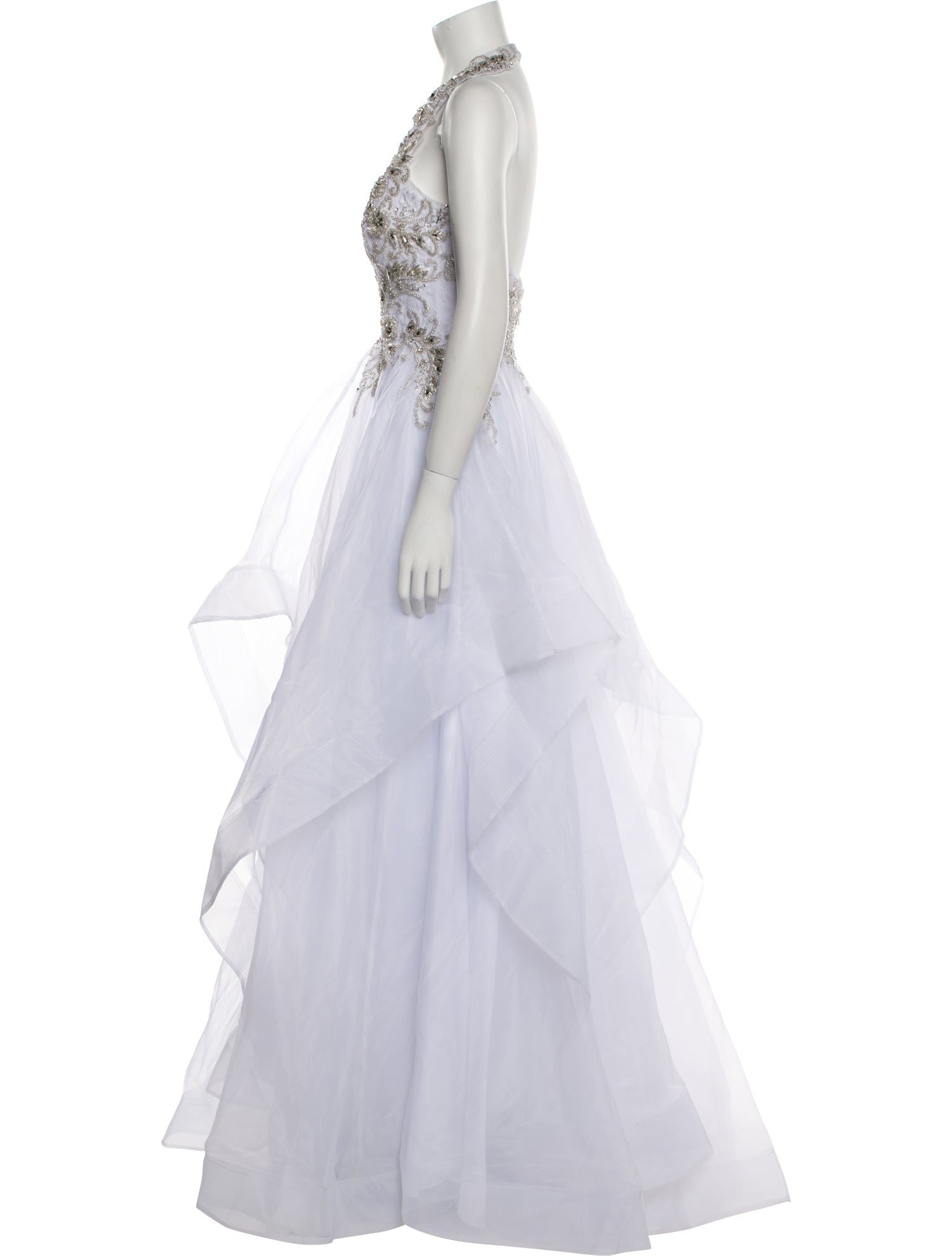 Terani Couture V-Neck Long Dress