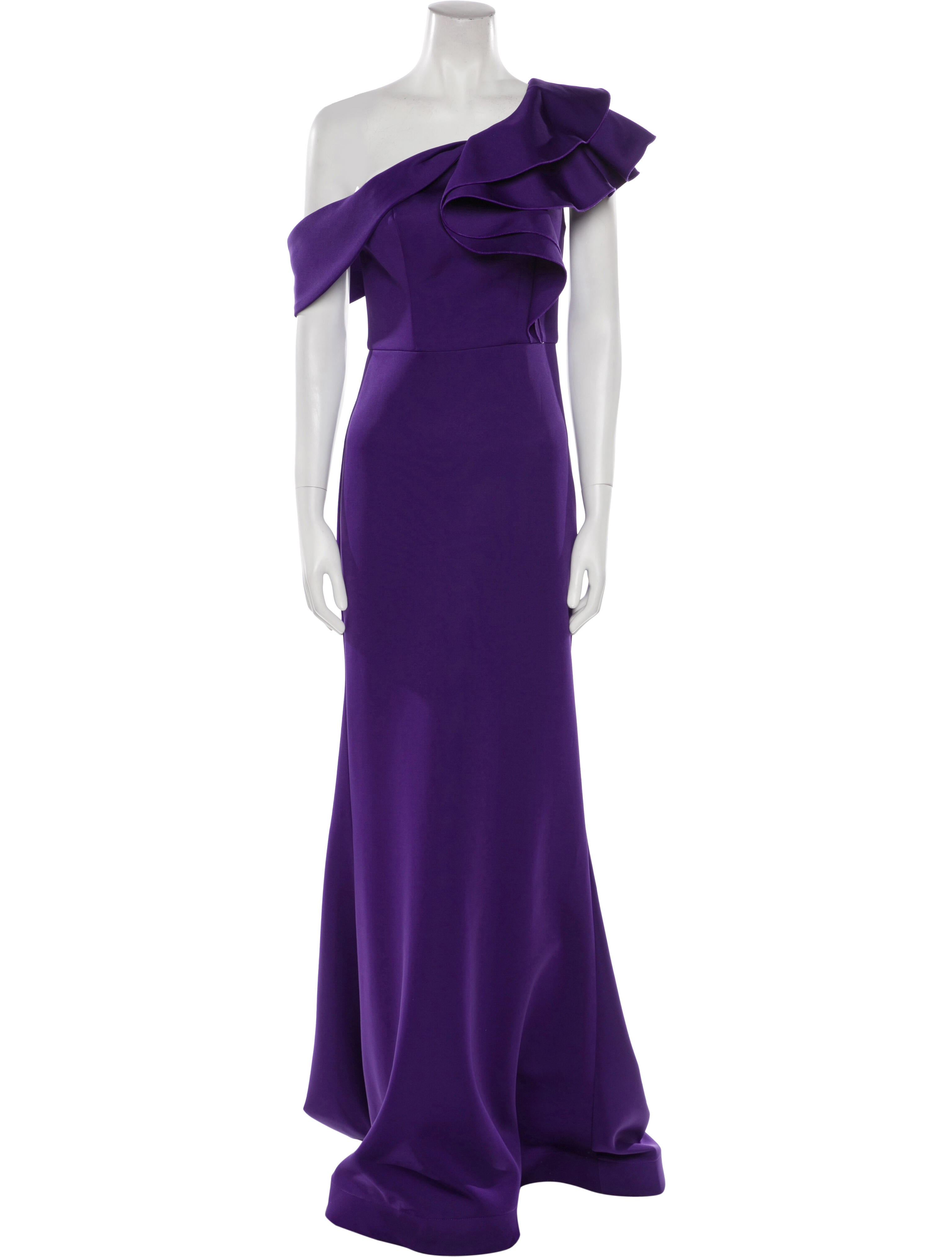 Terani Couture One-Shoulder Long Dress