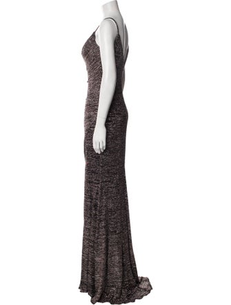 Terani Couture V-Neck Long Dress