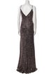 Terani Couture V-Neck Long Dress
