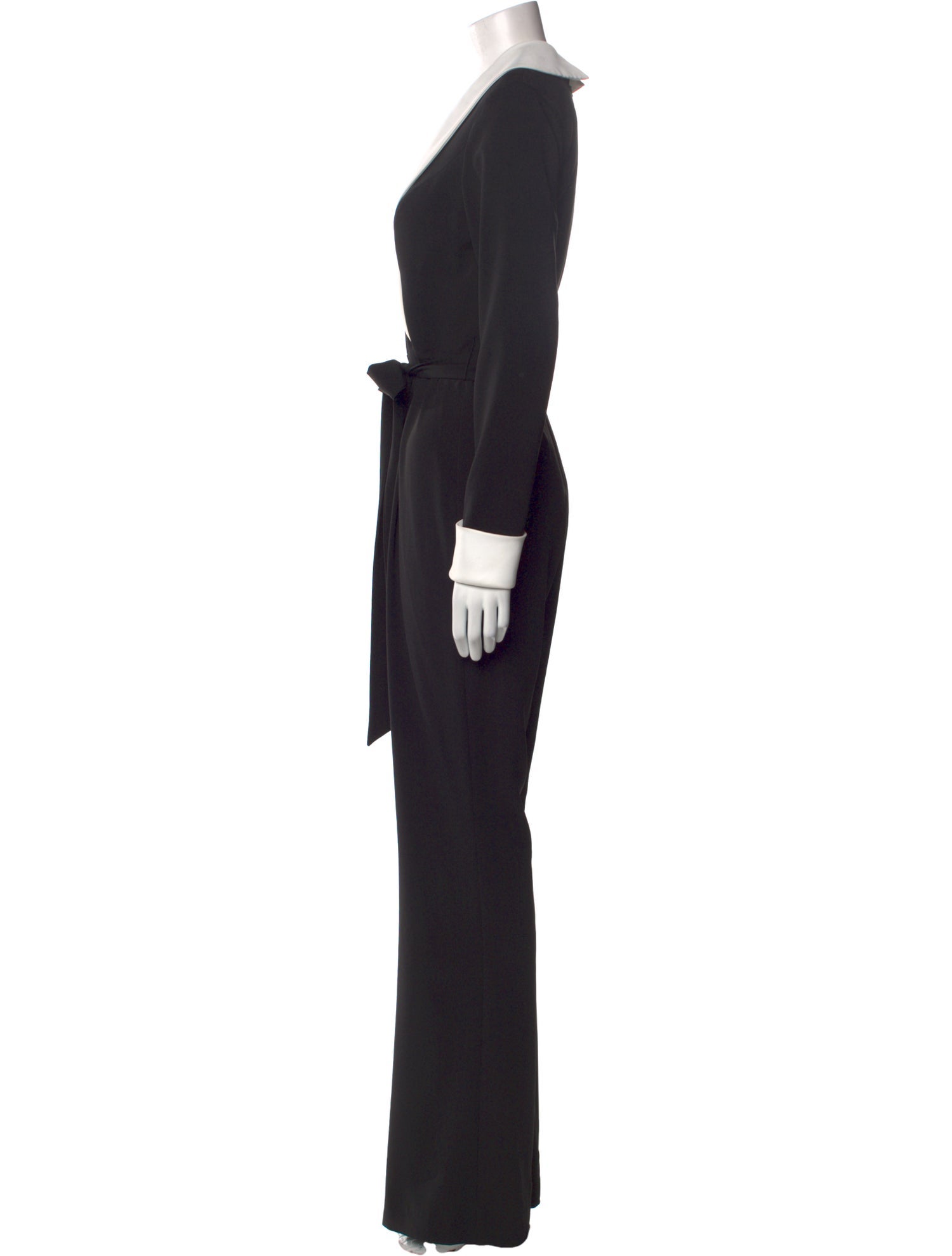 Terani Couture V-Neck Jumpsuit