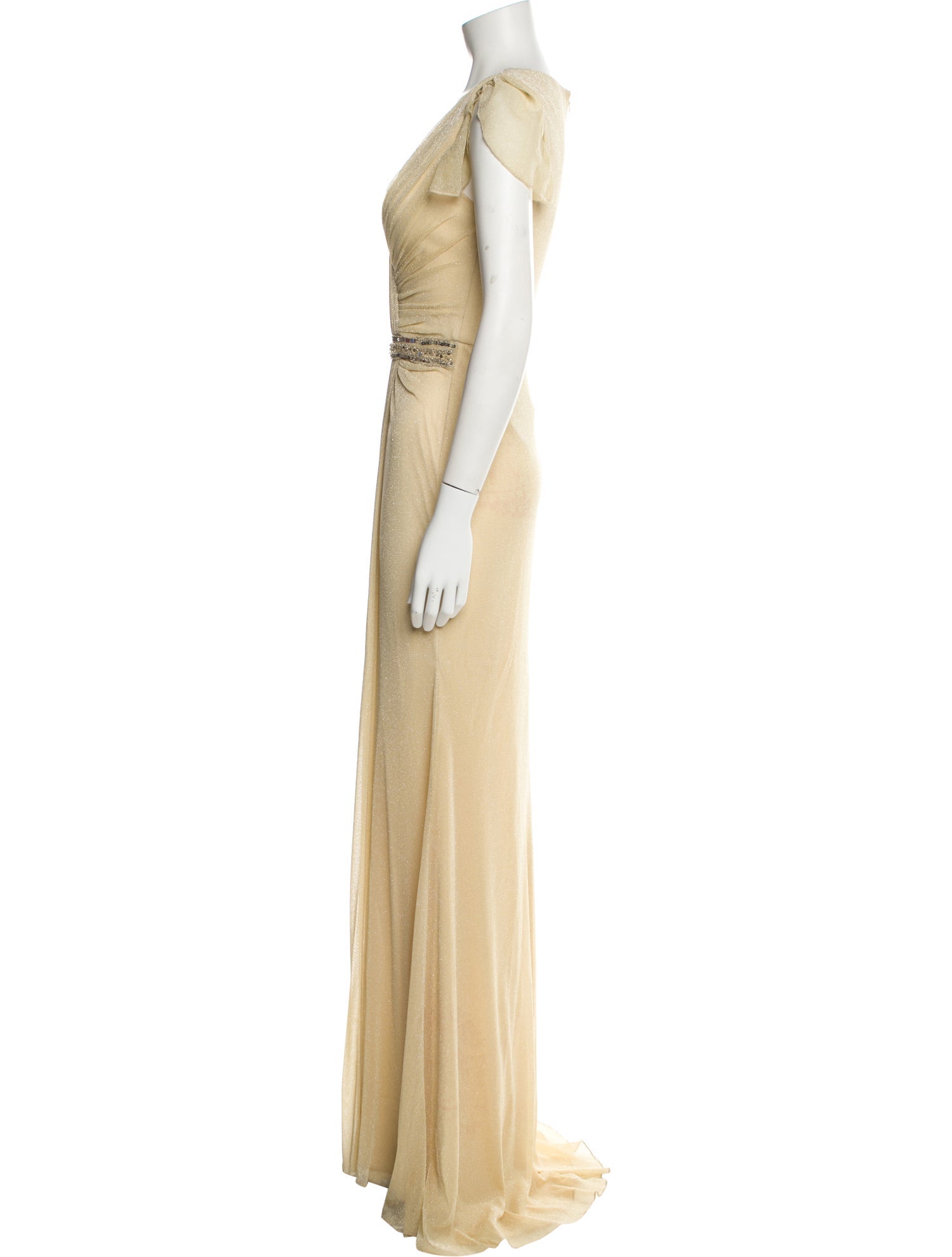 Terani Couture V-Neck Long Dress