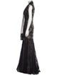 Terani Couture Lace Pattern Long Dress