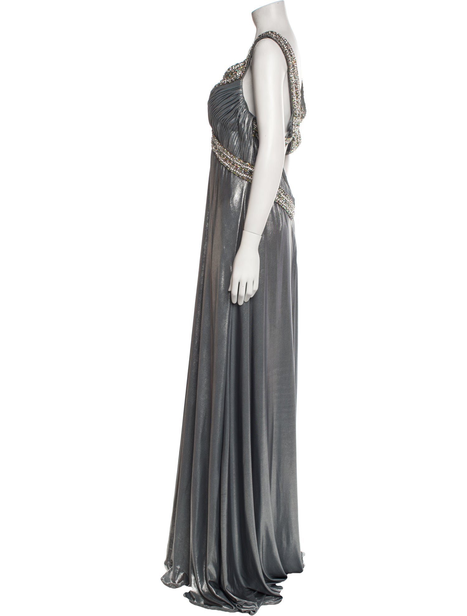 Terani Couture V-Neck Long Dress w/ Tags