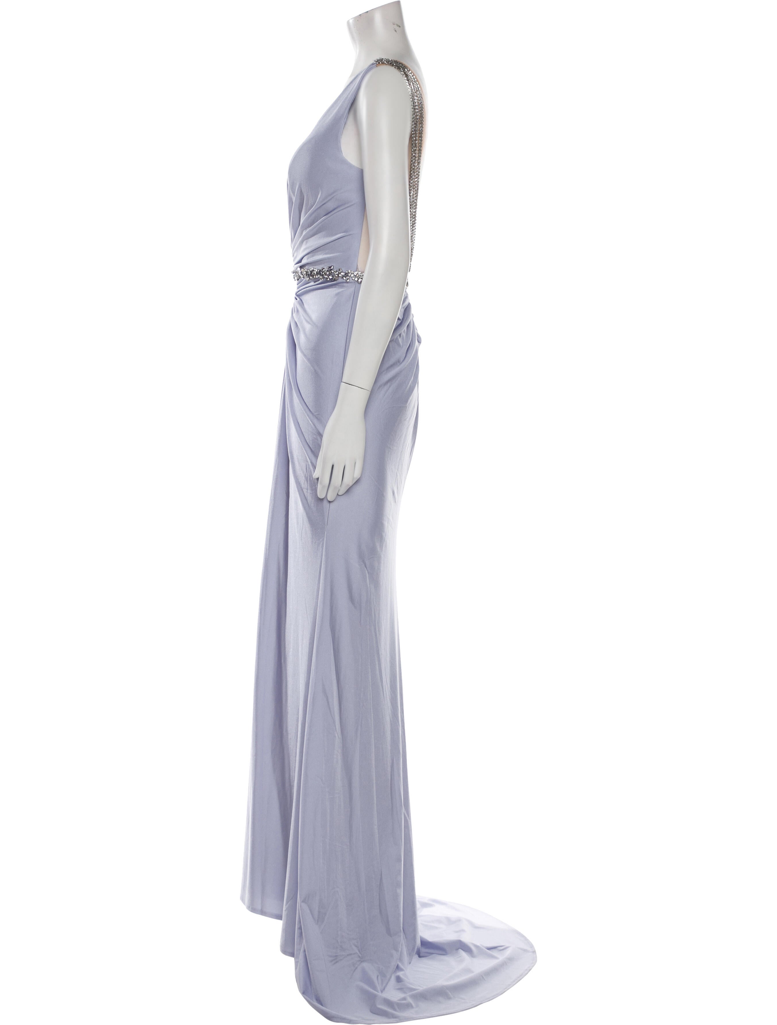 Terani Couture V-Neck Long Dress