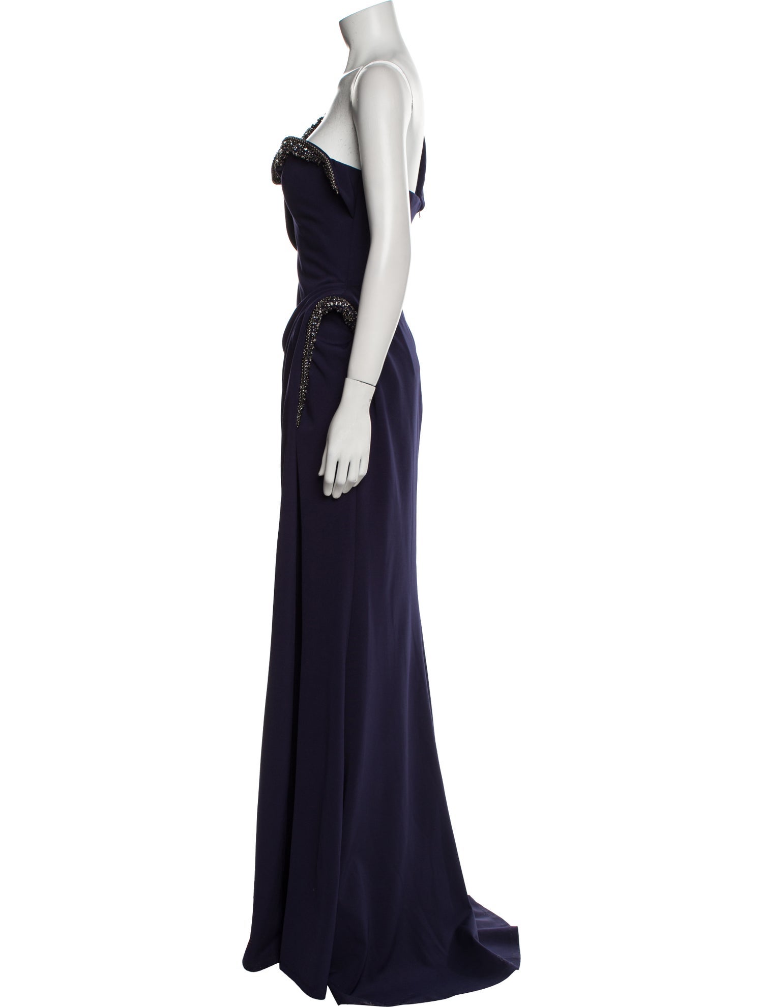 Terani Couture One-Shoulder Long Dress