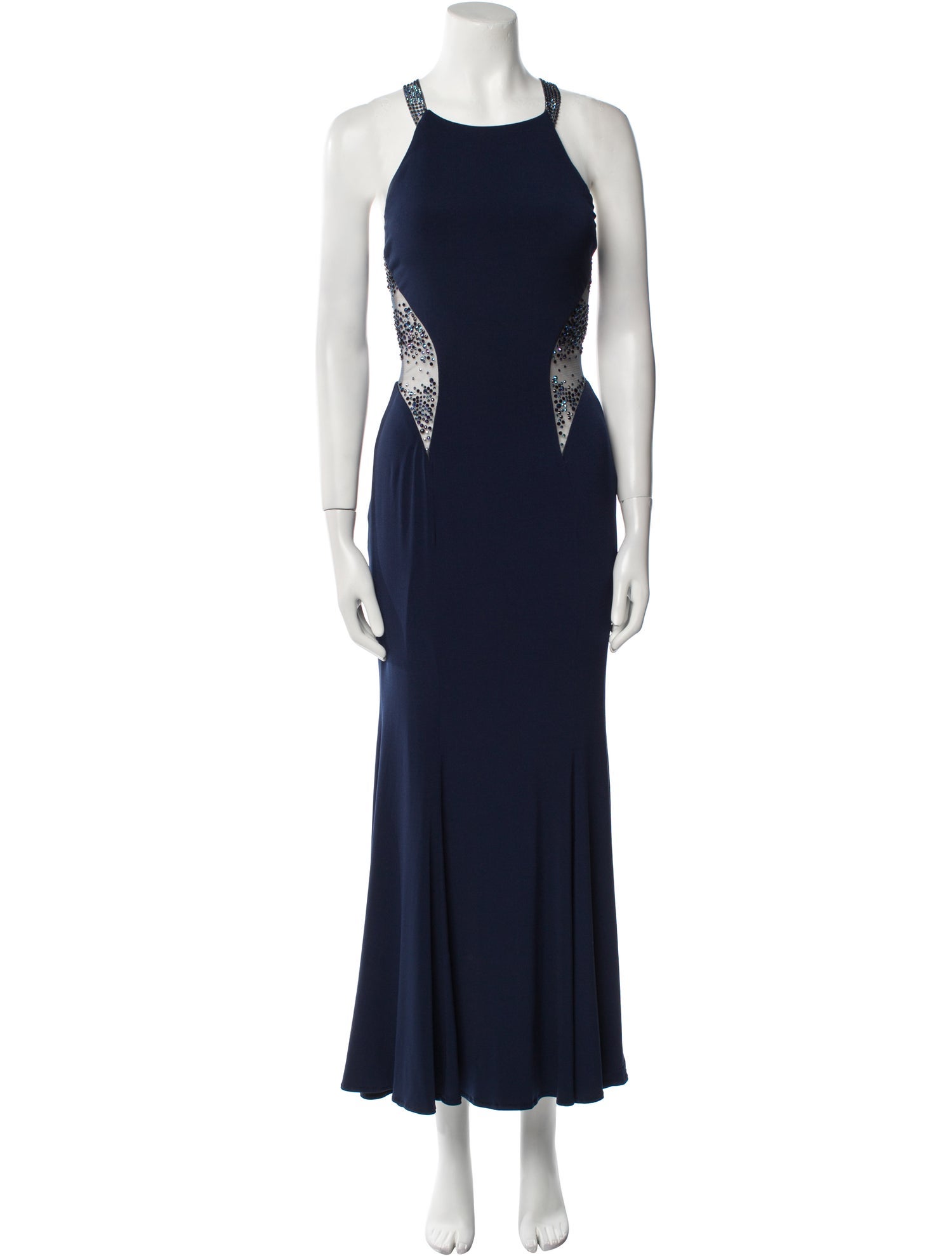 Terani Couture Scoop Neck Long Dress