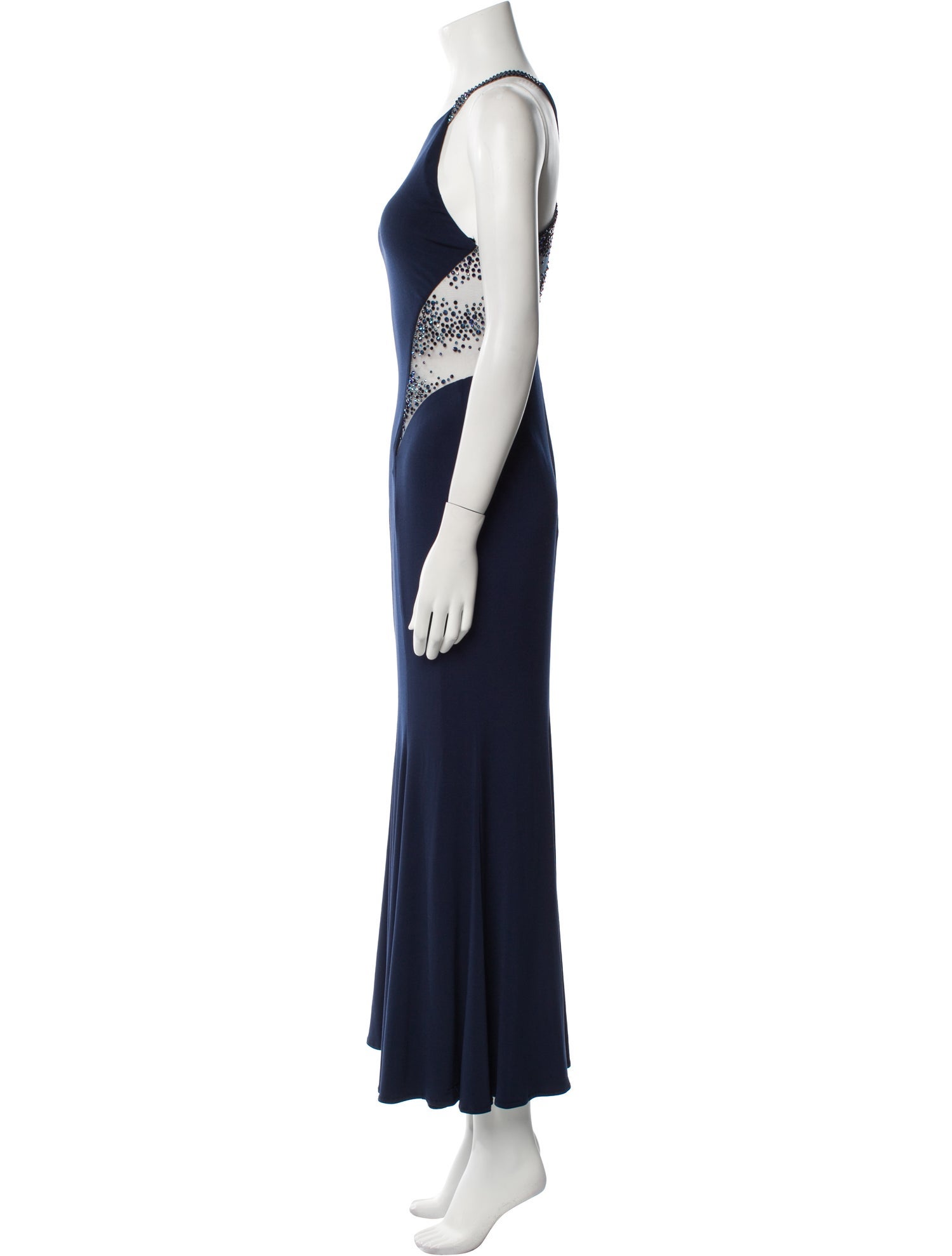 Terani Couture Scoop Neck Long Dress