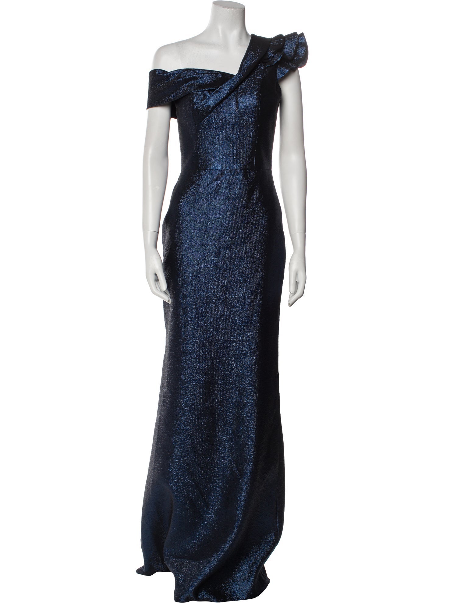 Terani Couture One-Shoulder Long Dress w/ Tags