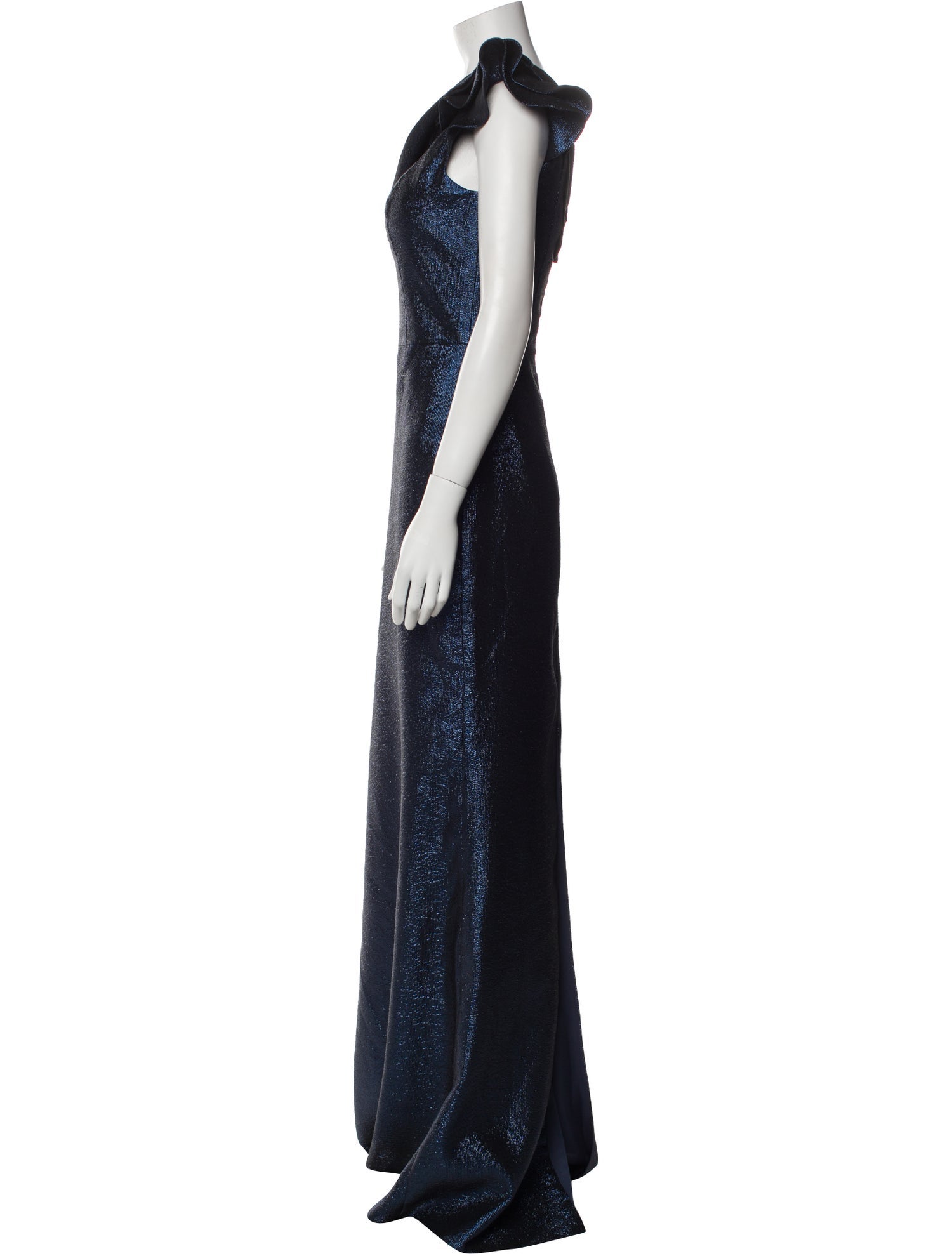 Terani Couture One-Shoulder Long Dress w/ Tags