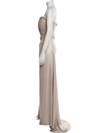 Terani Couture Strapless Long Dress