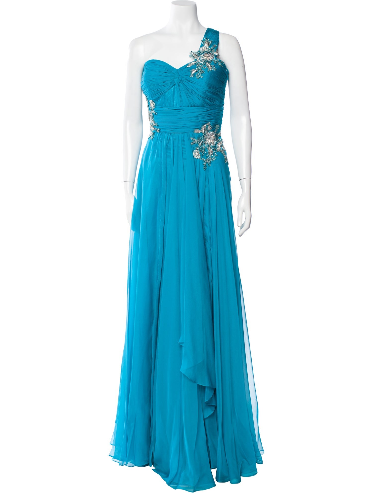 Terani Couture One-Shoulder Long Dress