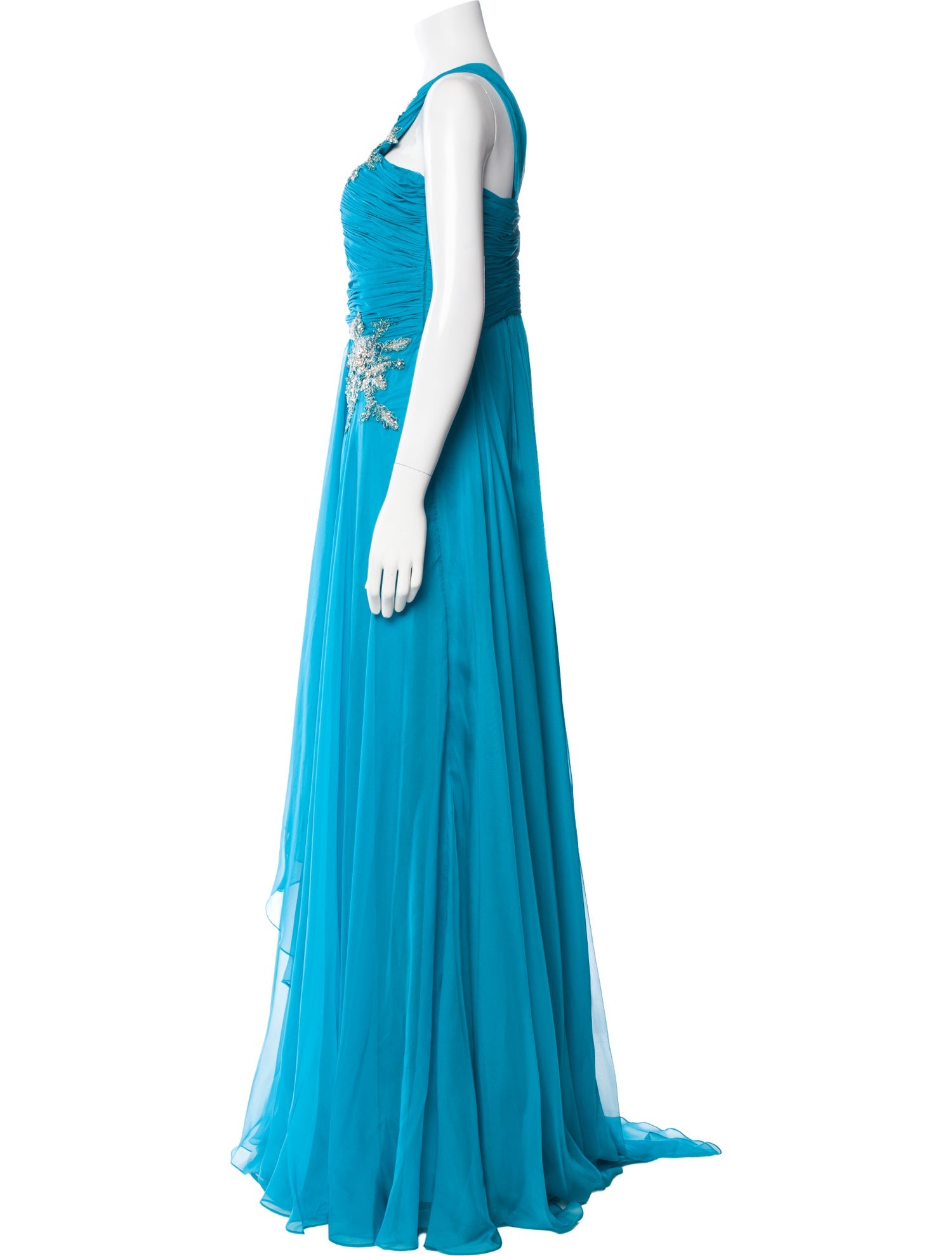 Terani Couture One-Shoulder Long Dress
