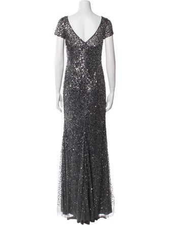 Terani Couture Bateau Neckline Long Dress